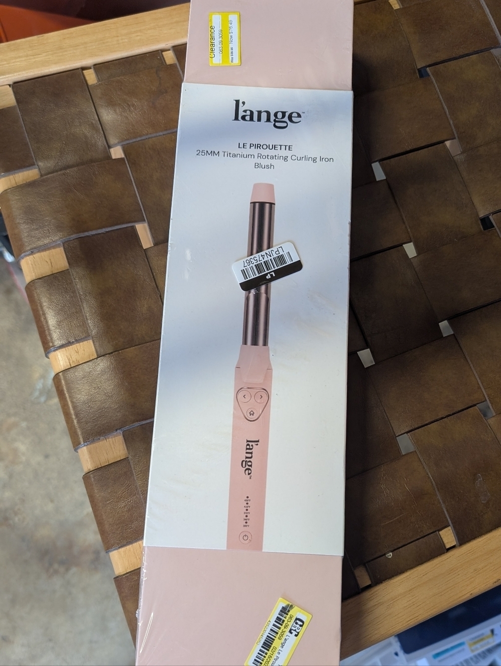 l'ange Le Pirouette 25mm Titanium Rotating Curling Iron - Blush